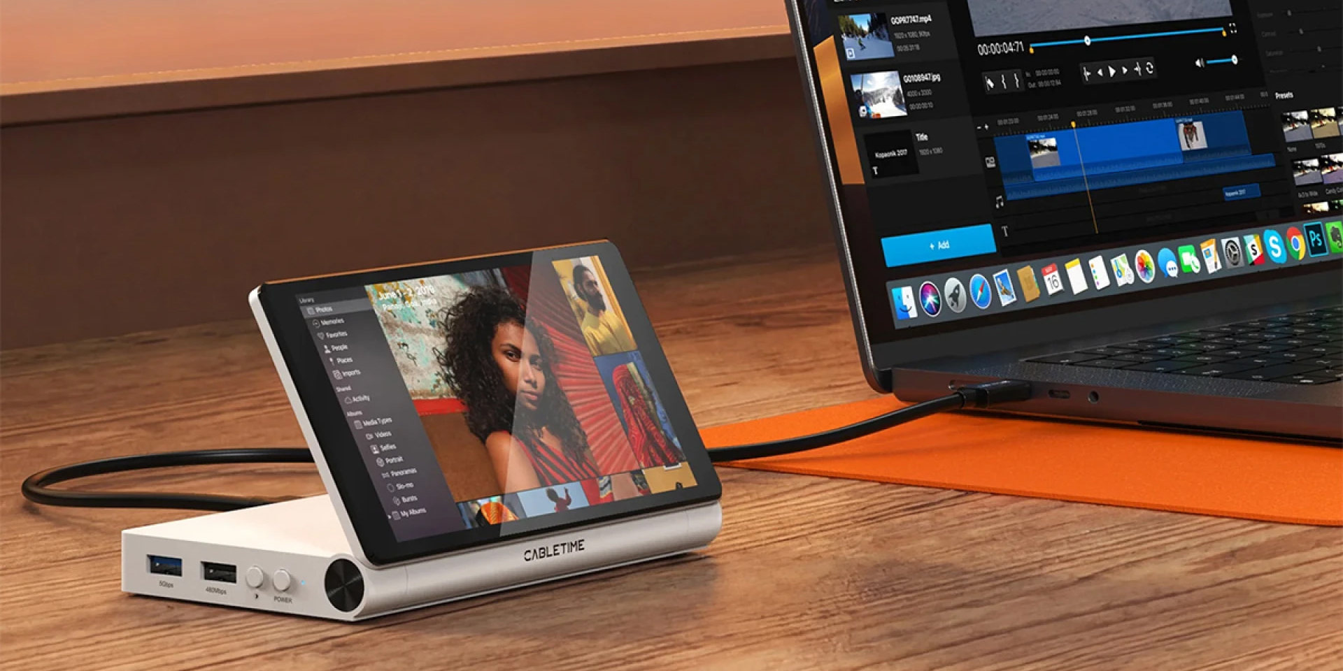 Cabletime представила ScreenDock — USB-хаб с 8 портами и полноценным 5,5‑дюймовым экраном Cabletime представила ScreenDock — USB-хаб с 8 портами и полноценным 5,5‑дюймовым экраном